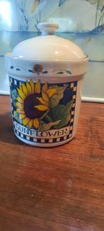 Voorraadpot zonnebloemen, Ophalen of Verzenden, Zo goed als nieuw, Overige materialen, Pot, Bus of Blik
