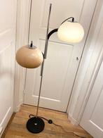 Dijkstra 70s Space Age double mushroom (beige) vloerlamp, Ophalen, Gebruikt, Mid-Century-Modern Space Age Dutch Design, Metaal