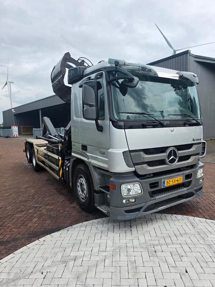 Mercedes actros z kraan haakarm vrachtwagen container, Auto's, Vrachtwagens, Bedrijf, Ophalen