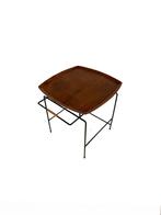 Vintage bijzettafel, Paul Nagel, JIE Ganofta ‘60., 45 tot 60 cm, Minder dan 55 cm, Gebruikt, Vierkant