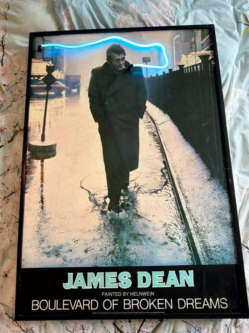 James Dean Neon Kunstwerk – Boulevard of Broken Dreams, Verzamelen, Film en Tv, Zo goed als nieuw, Ophalen of Verzenden