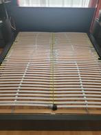 Ikea Malme bed 160/200 met bijpassende 2 nachtkasjes, Ophalen, Gebruikt, Zwart, Tweepersoons