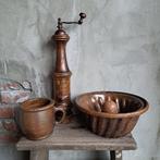 Oude grote pepermolen aardewerk bakvorm grespotje *Etage3*, Gebruikt, ., Ophalen of Verzenden, .