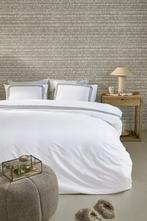 Riviera Maison Dekbedovertrek Leandro hotel chique, Eenpersoons, Verzenden, Wit, Dekbedovertrek