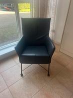 Artifort Charly fauteuil ,antraciet leer, designklassieker, Huis en Inrichting, Stoelen, Ophalen, Overige kleuren, Leer, Zo goed als nieuw
