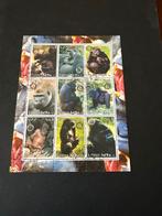 Eritrea postzegels met gorilla's, Ophalen of Verzenden, Gestempeld, Dier of Natuur