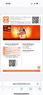 Ticket de koop voor sing along, Eén persoon, November