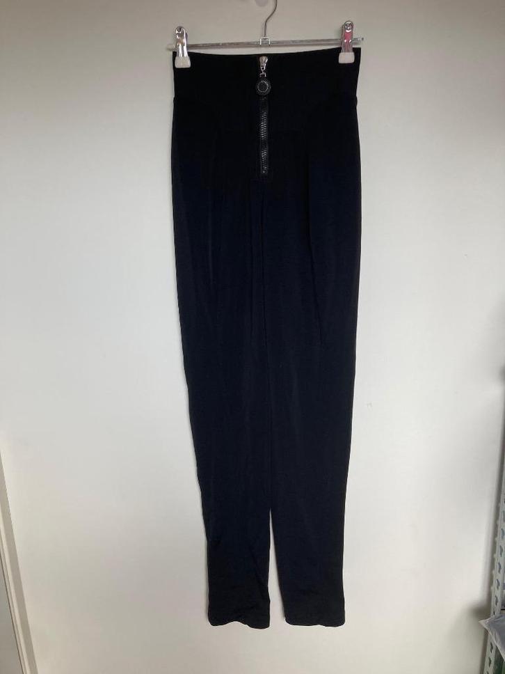 High Tech Use zwarte broek legging rits high waist maat XS/S, Kleding | Dames, Broeken en Pantalons, Zo goed als nieuw, Maat 36 (S)