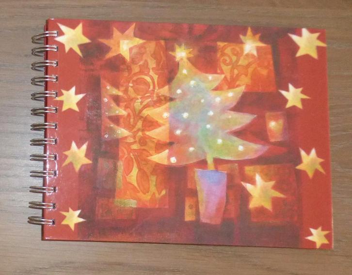 Fotoplakboek - dennenboom en sterren design, Audio, Tv en Foto, Fotoalbums en Accessoires, Zo goed als nieuw, Fotoalbum, Ophalen of Verzenden