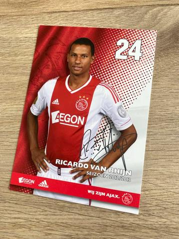 Ricardo van Rhijn Ajax kaart 2012/2013 beschikbaar voor biedingen