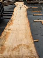Xxl eiken boomstamblad 5mx80-90x8cm, Eikenhout, 200 cm of meer, Zo goed als nieuw, Rechthoekig