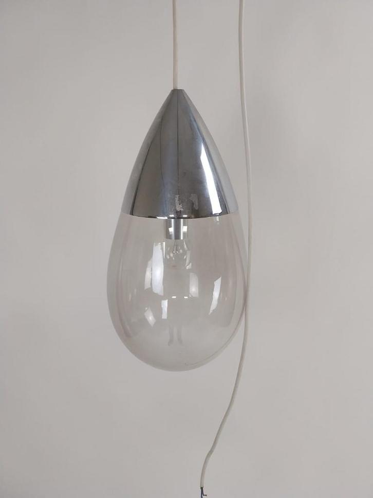 Glashütte Limburg Hanglamp - Jaren '70 Design, Huis en Inrichting, Lampen | Hanglampen, Gebruikt, Minder dan 50 cm, Glas, Ophalen of Verzenden
