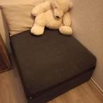 Slaapbank / Poef - Ideaal voor kleine ruimtes, Ophalen, Gebruikt, Eenpersoons, Grijs