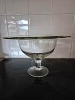Glazen schaal op voet, Ophalen, Schaal, Rond, Glas