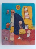 Mixed media schilderij, Antiek en Kunst, Ophalen of Verzenden