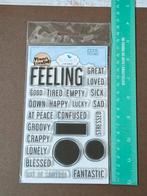 Elizabeth Craft Design - Feelings Clear stamp, Hobby en Vrije tijd, Ophalen of Verzenden, Nieuw, Clearstamp