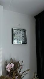 Luxe Wandklok met Strass, Ophalen of Verzenden, Zo goed als nieuw, Analoog, Wandklok