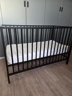 Ledikant Felix II Zwart – met matras en Aerosleep topper, Ophalen, Zo goed als nieuw, Ledikant