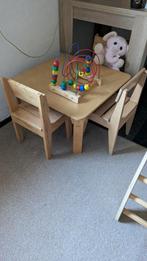 Zware kindertafel + stoelen, Ophalen of Verzenden, Stoel(en)