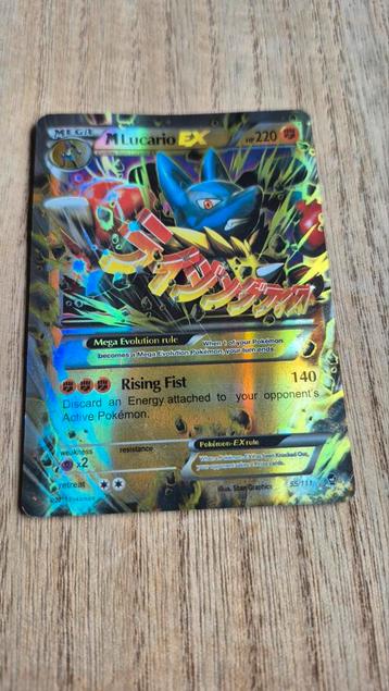 Pokemon Mega Lucario EX #55 - Zeldzame Kaart! beschikbaar voor biedingen