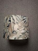 Velours lampenkap palm, Beige, 25 tot 50 cm, Rond, Ophalen of Verzenden