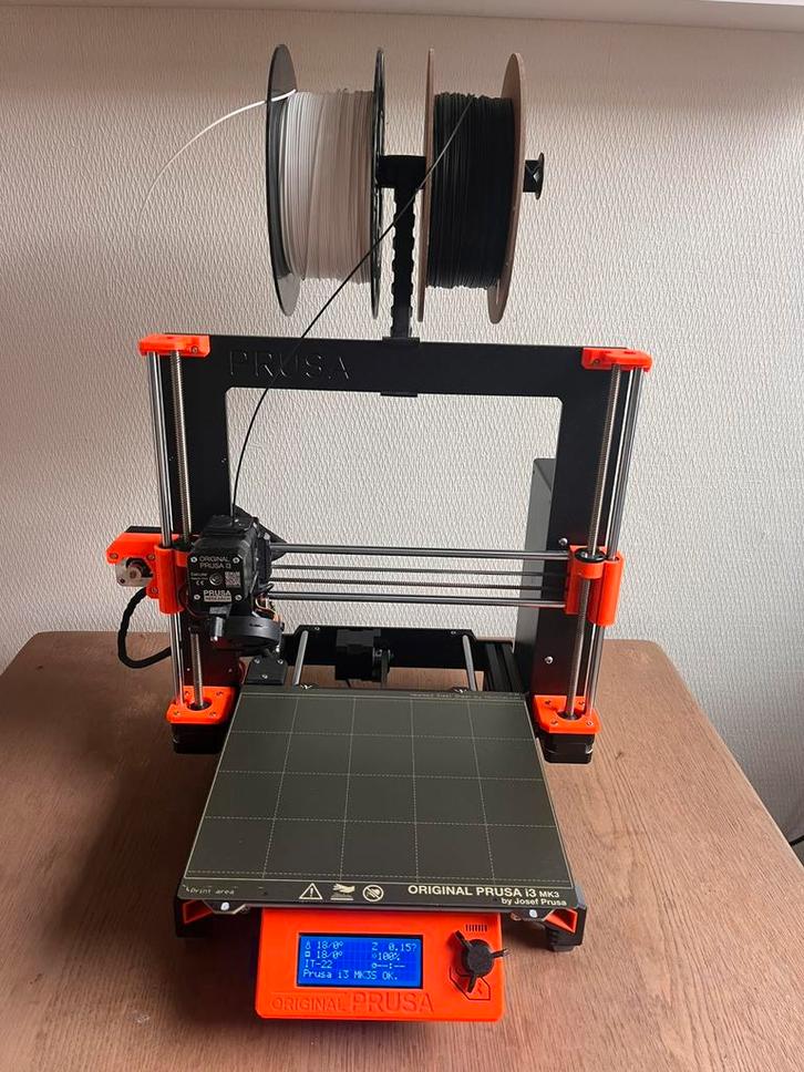 Prusa MK3S+ 3d printer, Computers en Software, 3D Printers, Zo goed als nieuw, Ophalen