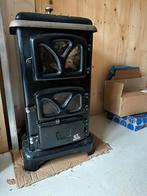 Antiek houtkacheltje Delta zwart emaille, Ophalen, Gebruikt, Hout, Houtkachel