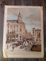 Zeldzame Schoolplaat de leidschestraat, Antiek en Kunst, Ophalen of Verzenden