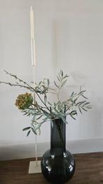 Prachtige Zwarte vaas met zijde boeket!, Ophalen, Zo goed als nieuw