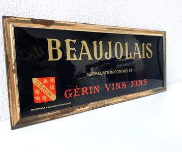 Beaujolais vintage promotiebordje beschikbaar voor biedingen