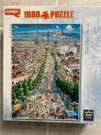 King Puzzel 1000 stukjes Barcelona Ramblas, Ophalen of Verzenden, Zo goed als nieuw, Legpuzzel