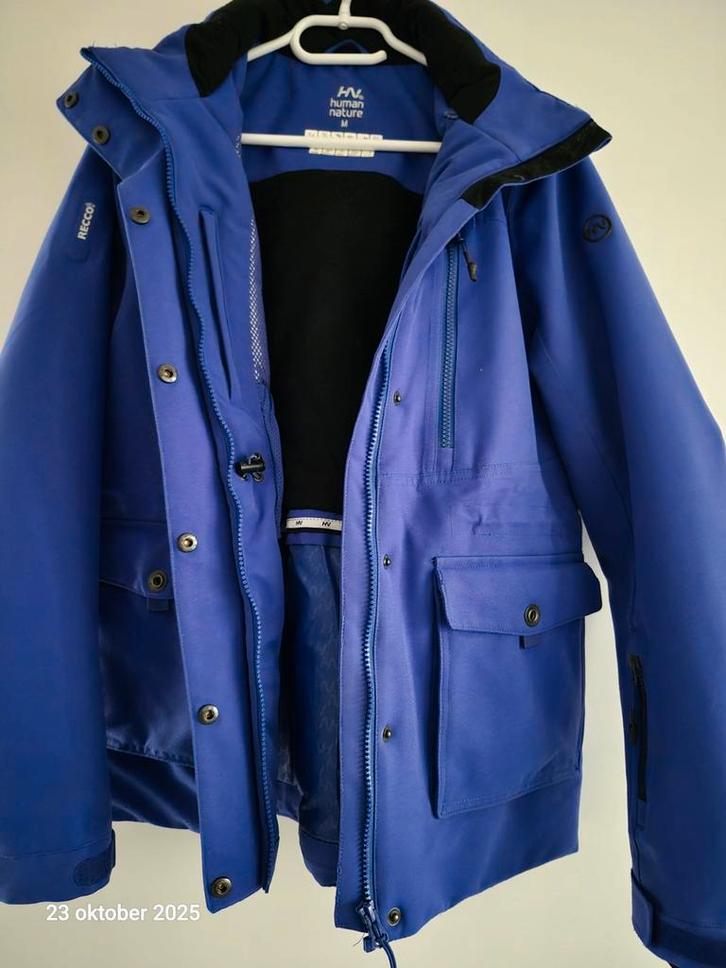 Human Nature Jas dames - Maat M - Blauw, Kleding | Dames, Jassen | Winter, Zo goed als nieuw, Maat 38/40 (M), Blauw, Ophalen