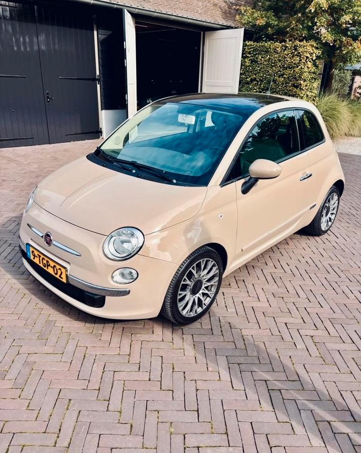 Fiat 500 0.9 85pk Twinair Turbo Cappuccino Kleur, Auto's, Fiat, Bedrijf, Benzine, A, Hatchback, Handgeschakeld, Origineel Nederlands