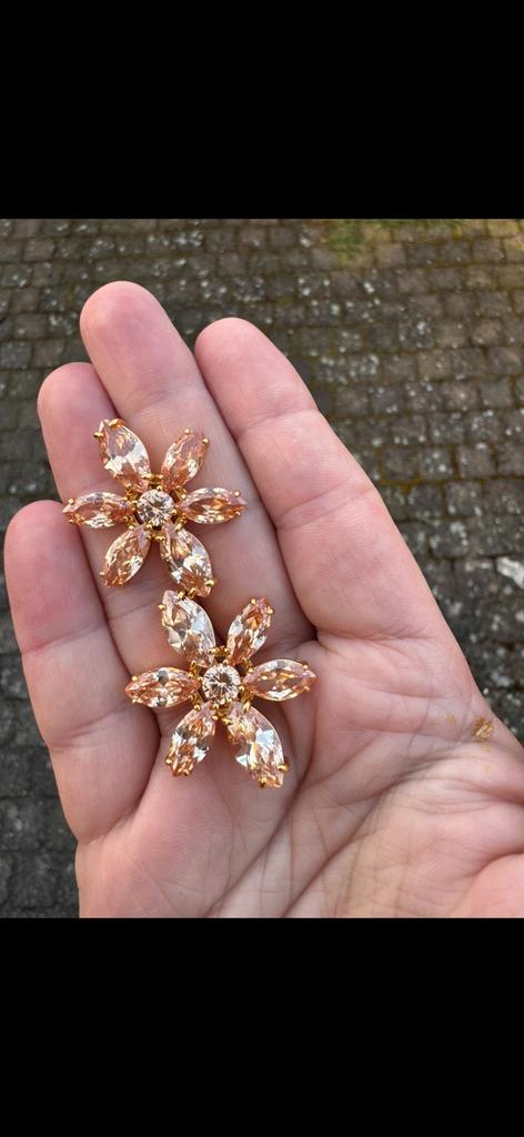 Franky Amsterdam oorbellen champagne, Ophalen of Verzenden, Zo goed als nieuw, Goud, Overige materialen