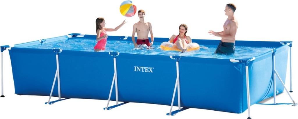 Intex Opzetzwembad 450 x 220 x 84 cm inclusief accessoires, Ophalen, Gebruikt, 200 tot 300 cm, 80 tot 120 cm