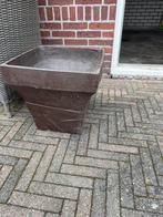 Gratis Stenen bloempot hoog  39 doorsnee 40 cm, Ophalen, Steen, Gebruikt, Minder dan 30 cm