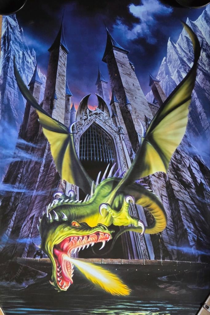 Vintage Poster: Unleashed Dragon - Draak - Fantasy - 91x61cm, Verzamelen, Posters, Ophalen of Verzenden, A1 t/m A3, Film en Tv