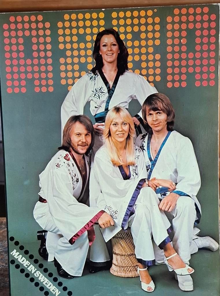 ABBA, Made in Zweden.  Boek.  1977., Verzamelen, Muziek, Artiesten en Beroemdheden, Ophalen, Zo goed als nieuw, Boek, Tijdschrift of Artikel