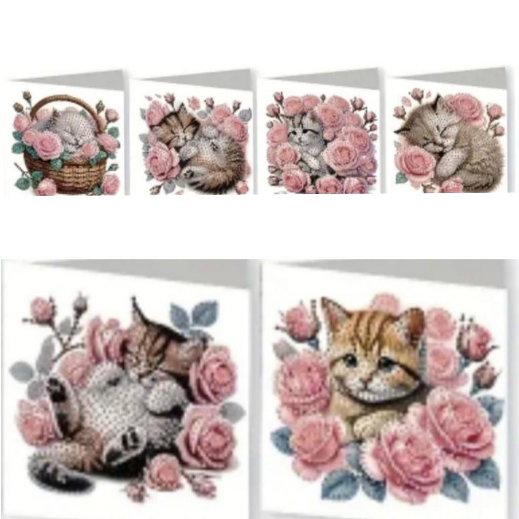 Diamond painting kaarten, Ophalen of Verzenden, Nieuw, Overige thema's