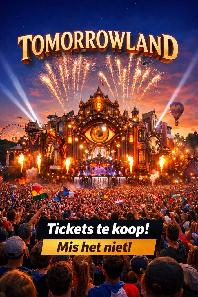Tommorowland festival kaartjes te koop!!!, Twee personen