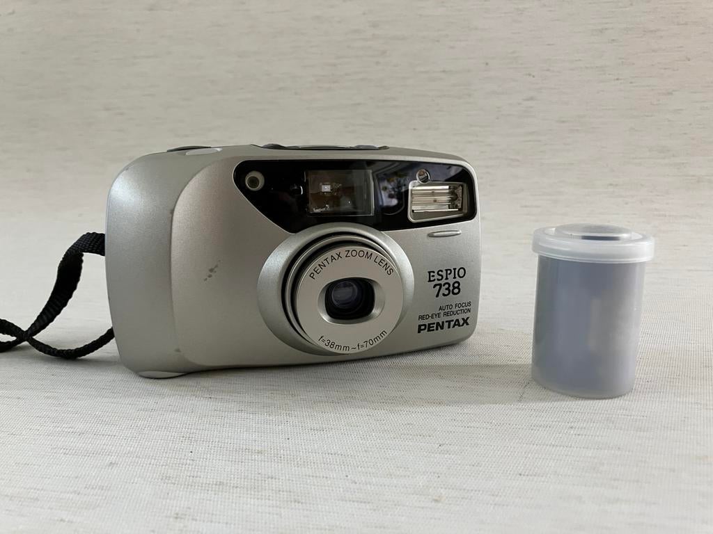 Pentax Espio 738 film camera, Audio, Tv en Foto, Fotocamera's Analoog, Ophalen of Verzenden, Zo goed als nieuw, Compact, Pentax