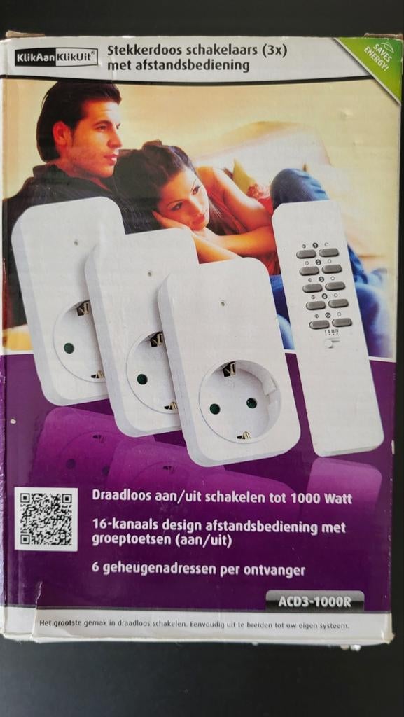 Stekkerdoos met afstandsbediening, Ophalen of Verzenden