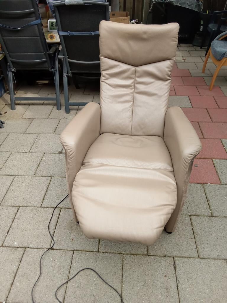 Comfortabele Relaxstoel - Beige, Ophalen, Gebruikt, Modern comfort, 75 tot 100 cm