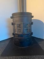 Stoere Vrijstaande Houtkachel met Industrieel Design, Ophalen, Gebruikt, Houtkachel, Vrijstaand