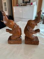 Boekensteun hout olifant, Antiek en Kunst, Ophalen of Verzenden