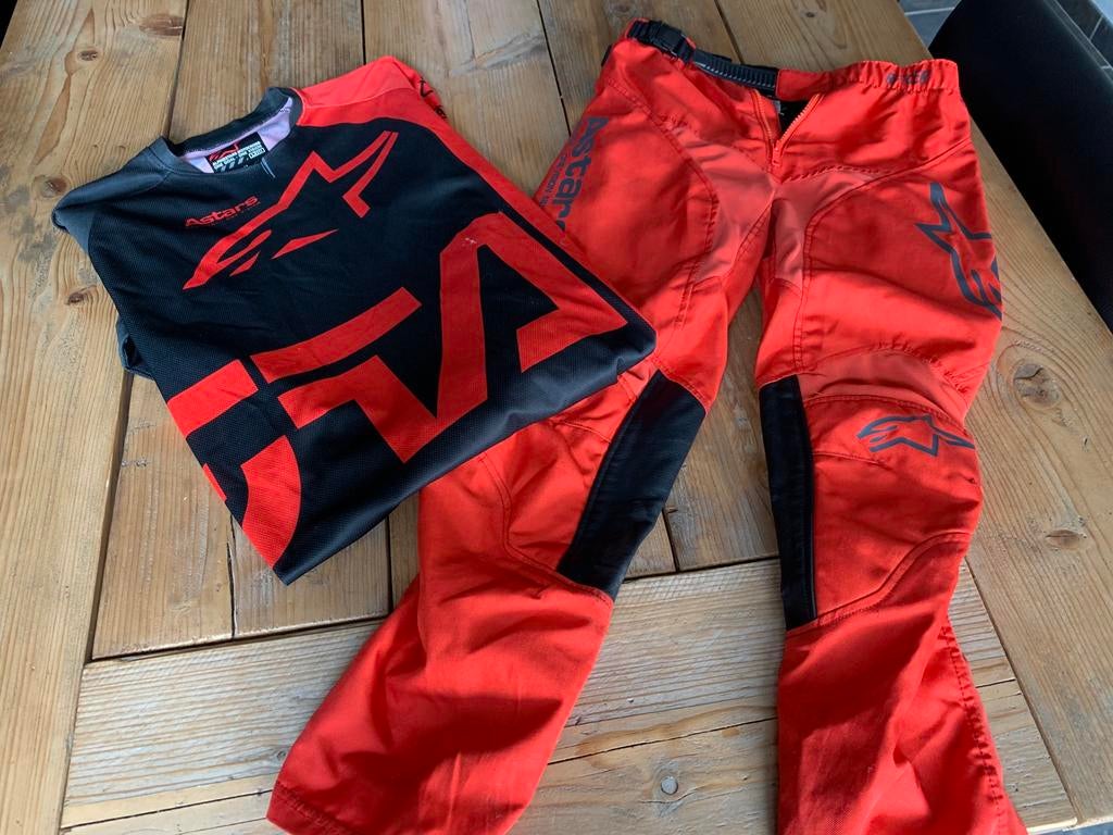 Crosspak alpinestars youth 28 gebruikt, Motoren, Kleding | Motorkleding, Ophalen of Verzenden, Tweedehands, Kinderen, Motorcrosskleding