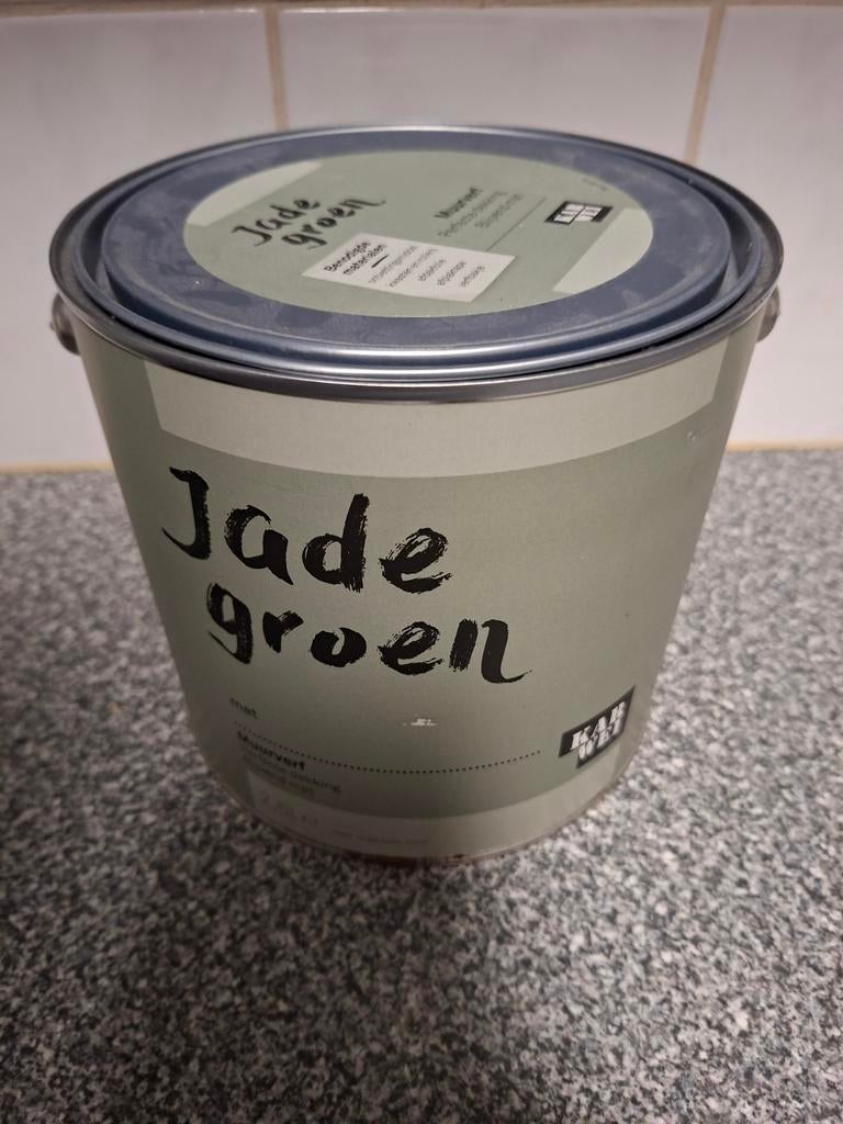 Muurverf Jade groen 2.5 liter, Ophalen