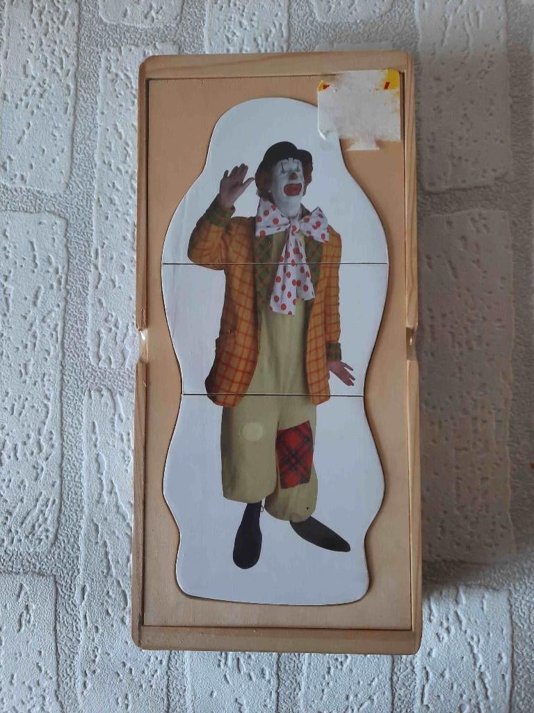 Houten fotopuzzel met 7 puzzels Pipo en de parelridder, Ophalen of Verzenden, 10 tot 50 stukjes, Nieuw