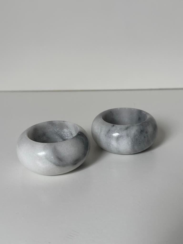 Marmer theelichthouder, kaarsenstandaard, Ophalen of Verzenden, Zo goed als nieuw