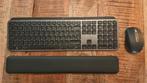 LOGITECH MX KEYS MET NUMPAD + MX ANYWHERE 3 MUIS EN POLSPAD, Computers en Software, Toetsenborden, Gebruikt, Logitech, Ophalen of Verzenden